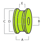 Канатоведущий шкив 620x5x10 13VTR и 13VTR-M (для лебедок B12)