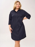 Платье-рубашка с карманами