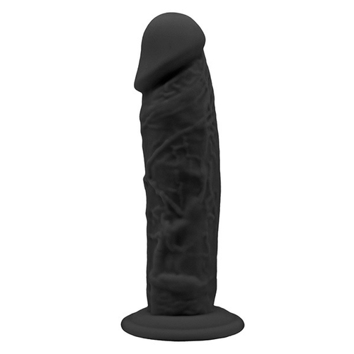 Черный фаллоимитатор 14,8см на присоске SilexD Premium Silicone Dildo 6" Model 1