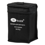 Маркер для скетчинга, двусторонние, Basir, четырёхгранные, 15 мм, спиртовые, 24 шт