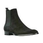 SAINT LAURENT Wyatt Chelsea Boot Black Suede