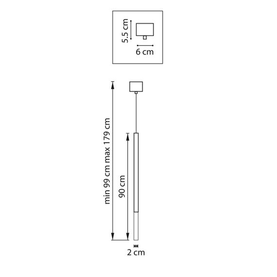 Комплект с подвесным светильником Lightstar Tubo (747437+574702) LT7474372
