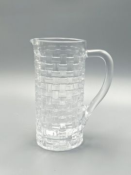 Графин стеклянный 1,2 л. с ручкой плетеная серия