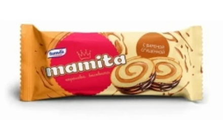 Бисквитный рулет "Mamita" с вареной сгущенкой 150г. Витьба
