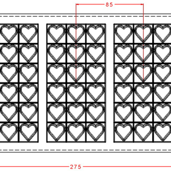 225 | Форма для шоколадных плиток (275*175мм)