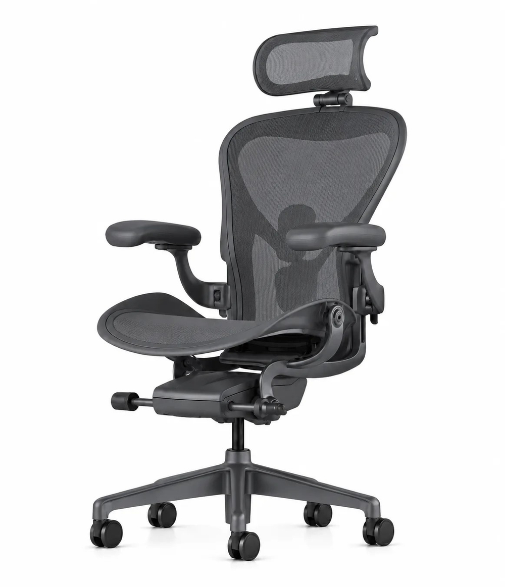 Кресло Herman Miller Aeron Graphite Matte, размер A