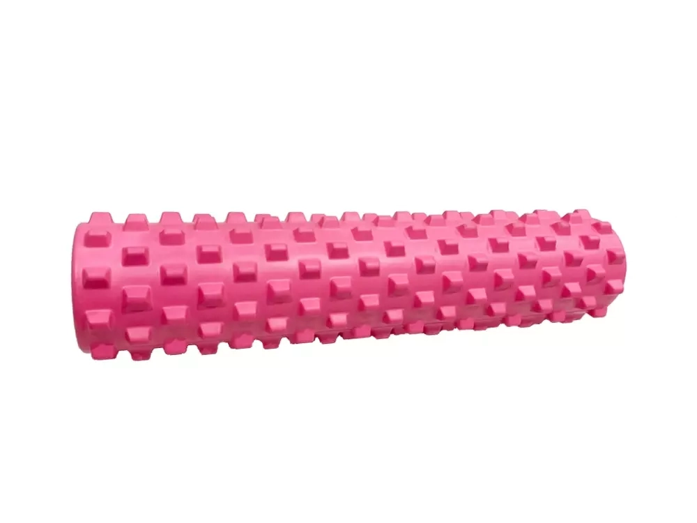 Ролик массажный для йоги Coneli Yoga Wolf tooth 45x14 см розовый