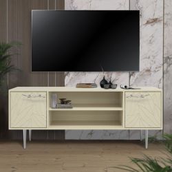 Тумба под ТВ Арт Колор leaves 155см Стайл Сильвер Серый шелк