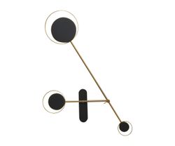 Kink Light 2209-40,36-19 Бра Акси латунь/черный Led 23W