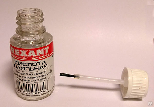 Паяльная кислота 30 мл с кисточкой