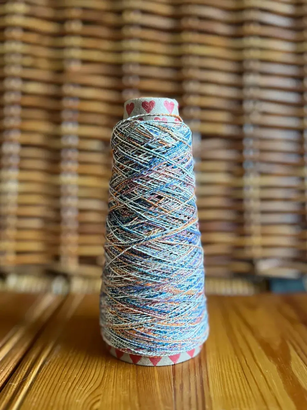 Пряжа для вязания Хлопок с люрексом