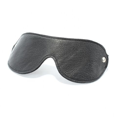 Черная кожаная маска на глаза (Цвет: черный)