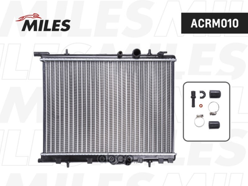 Радиатор основ. алюм. Peugeot 206 1.4 (99-) (Miles)