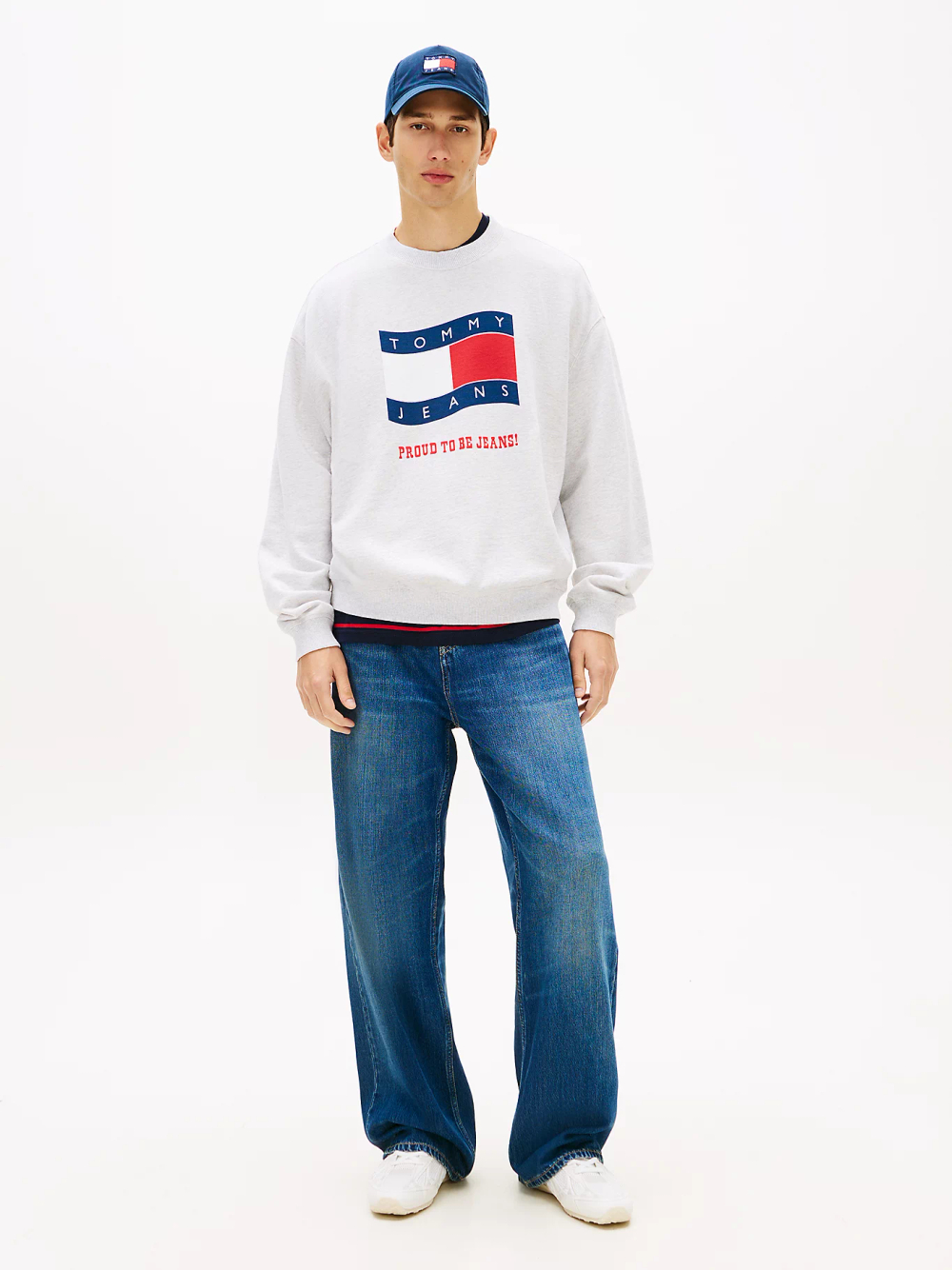 Толстовка мужская TOMMY JEANS TJM 90S WAVY FLAG CR