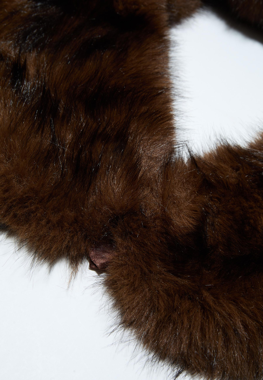 STRADIVARIUS Шарф из искусственного меха, коричневый