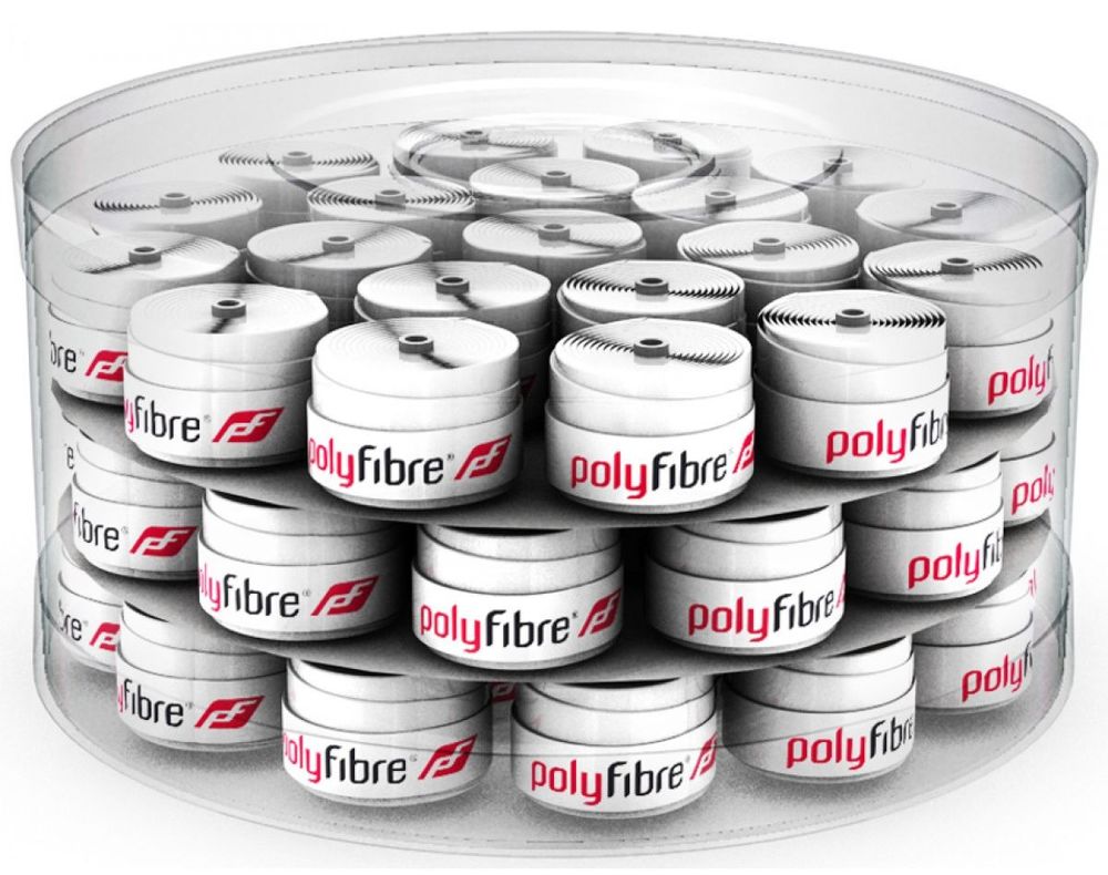Теннисные намотки Polyfibre Feel It Overgrip 60P - white