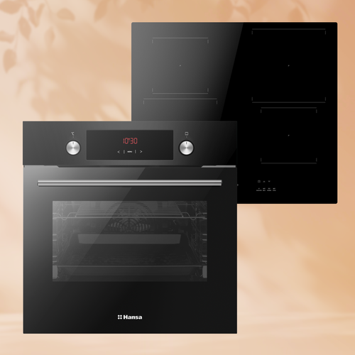 Комплект встраиваемой техники: Духовой шкаф Hansa BOES68441 + Индукционная панель Hansa BHI67506
