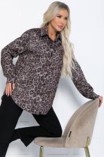 Рубашка Всегда на стиле (серый лео) Б12407-7 LT Collection