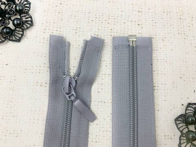 Молния спираль, Т5, L 80 см, серый