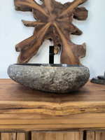 Раковина из речного камня RS-65884 46х44х15 из натурального камня