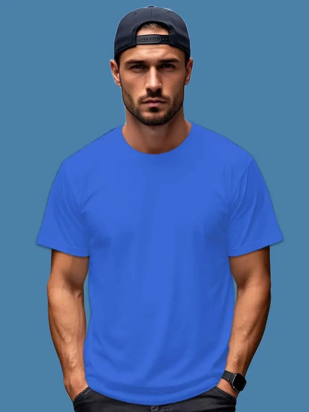 Футболка Взрослая.Премиум однотонная.1 шт