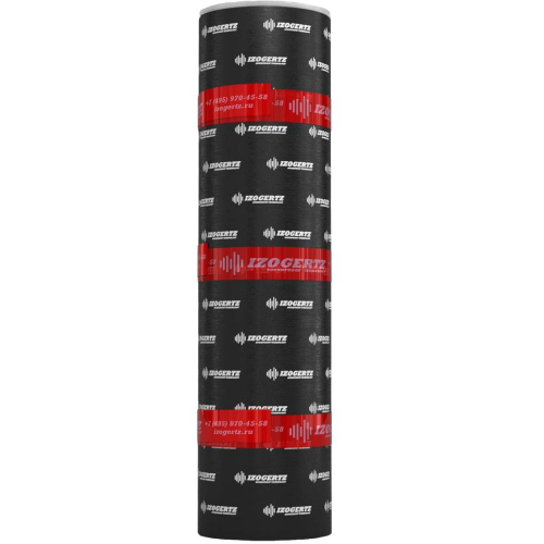 Полотно гидро-звукоизоляционное Izogertz Гидро 10000х1000х5 мм