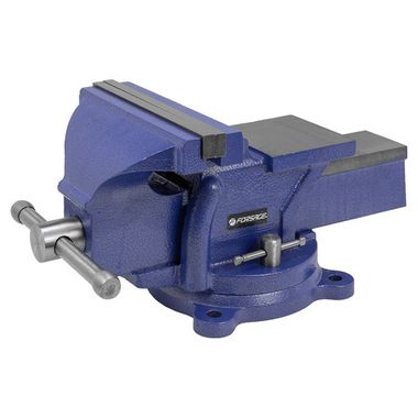 Тиски стальные поворотные с наковальней 8''-200мм Forsage F-6540208W