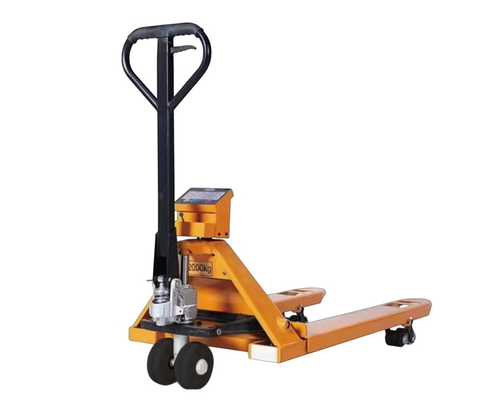 Тележка гидравлическая с весами 2000 кг 1150 мм полиуретановые колеса TOR AC-CW2 (серия DR)*