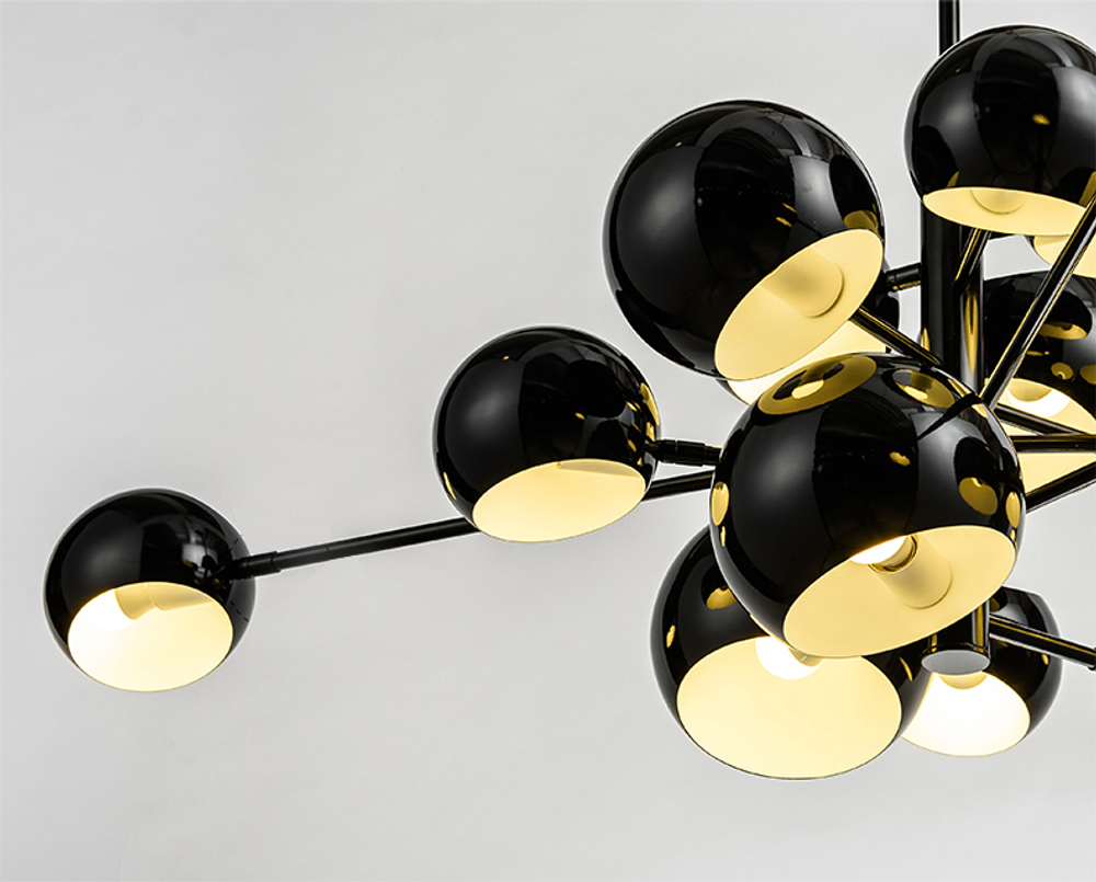 Ceiling design lamp Kopra Burst No 433 by David Weeks Studio (Black)