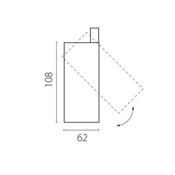 Трехфазный светильник для трековых систем QUATTRO либо потолочный (накладной или встраиваемый) 15W 3000K 215136 белый Alta Base Lightstar