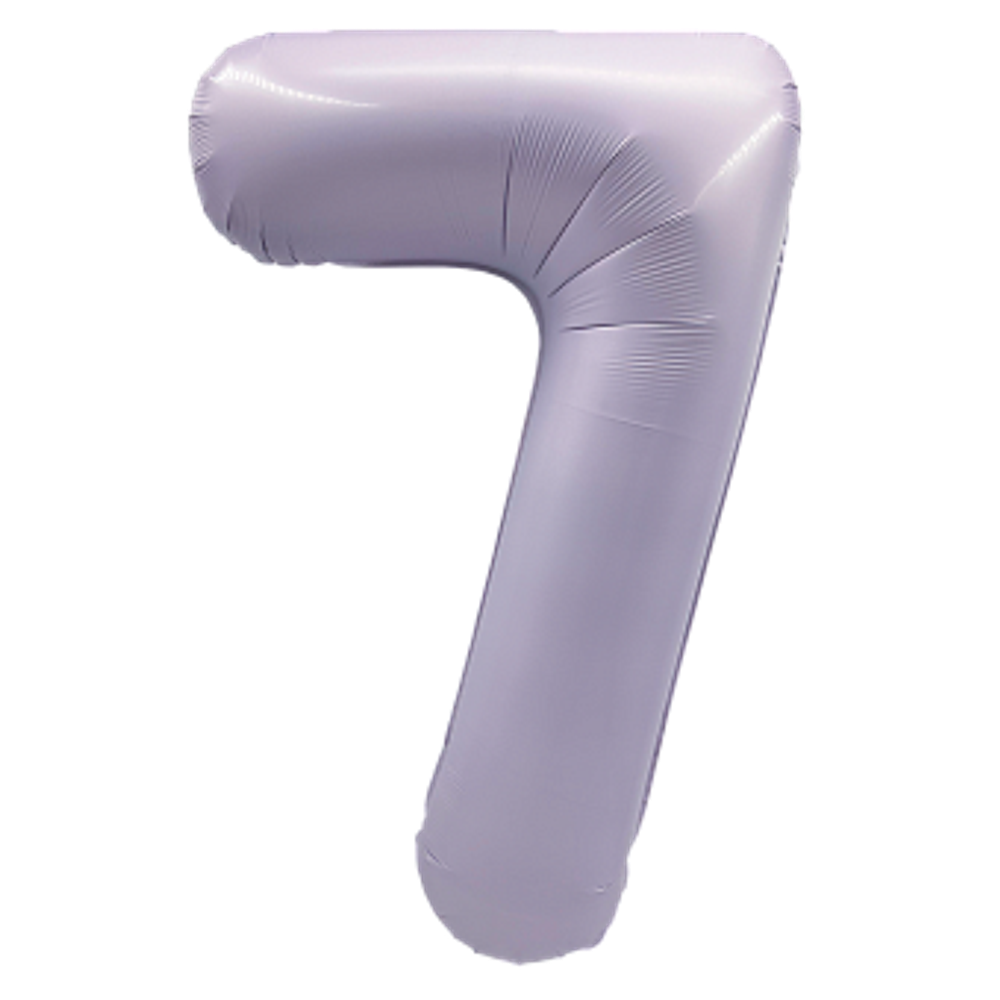 К Цифра 7 Сиреневый Сатин 40''/102 см.
