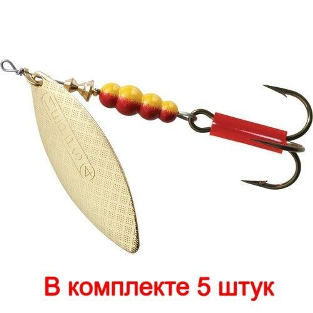 Блесна для рыбалки вращающаяся AGLIA LONG 2, Black