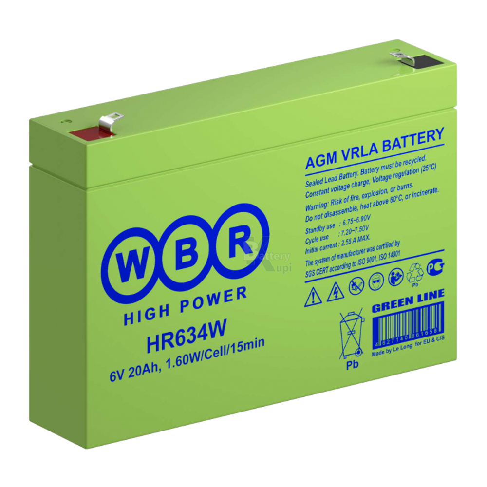 Аккумулятор WBR HR 634W (AGM)