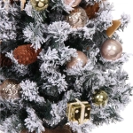 Елка декоративная «Сказка» 90 см, ПВХ с белым напылением (136 веток), Шампань