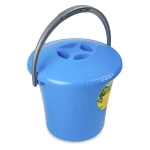 Ведро Либерти 10л с крышкой голубое С604КГОЛ
