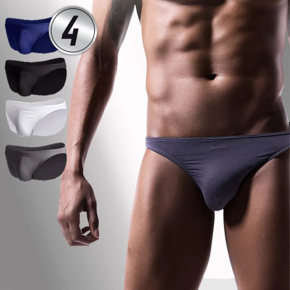 Набор мужских трусов слипов 4в1 + ПОДАРОК ROMEO ROSSI RR2020-04