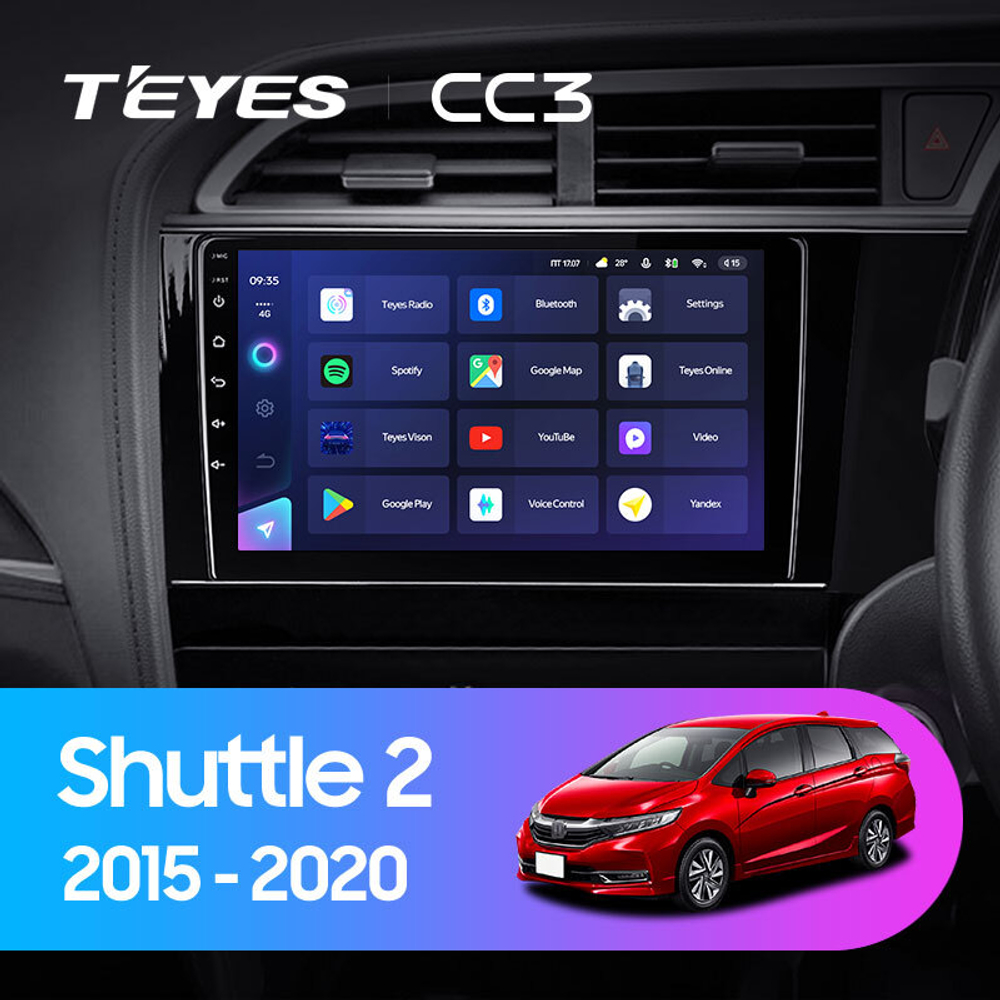 Teyes CC3 9" для Honda Shuttle 2 2015-2020 (прав)