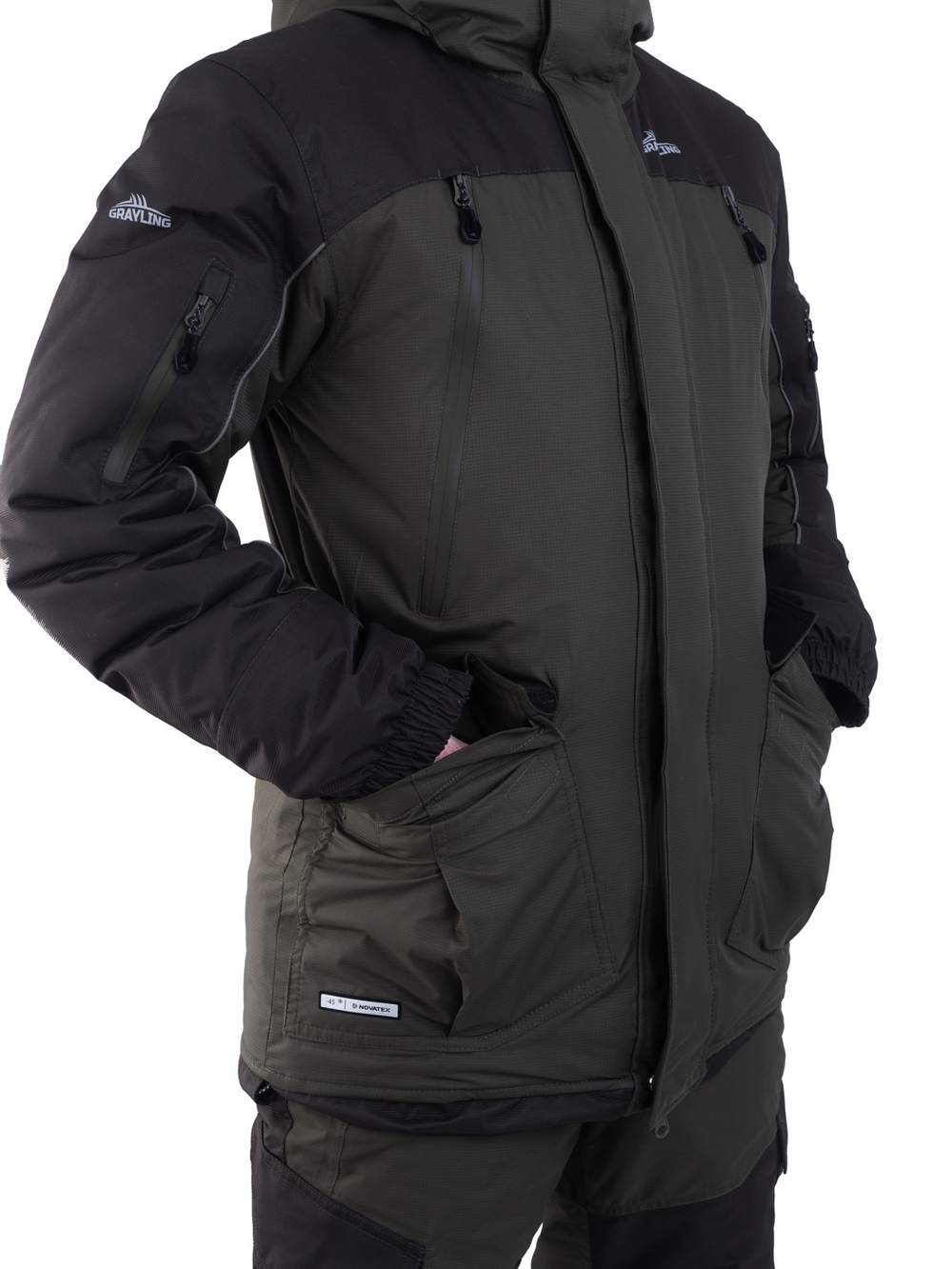 Костюм Скат V2 Зима -45 (таслан, хаки) GRAYLING NOVATEX