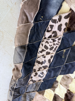 Покрывало меховое ковер из шкуры овчины