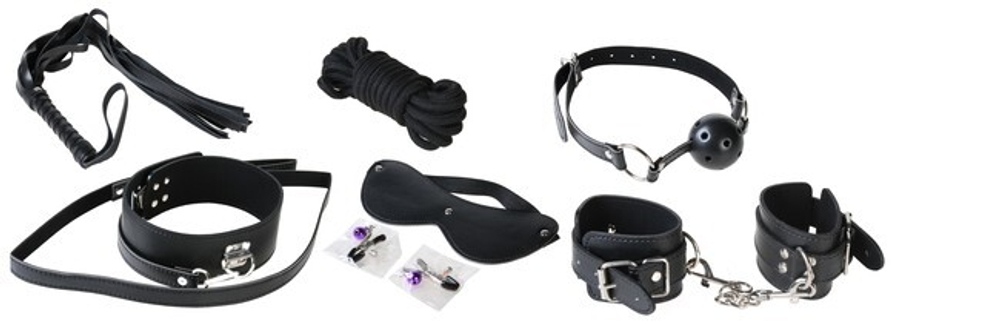 Фетиш-набор Amazing Bondage Kit (черный) (Цвет: черный)