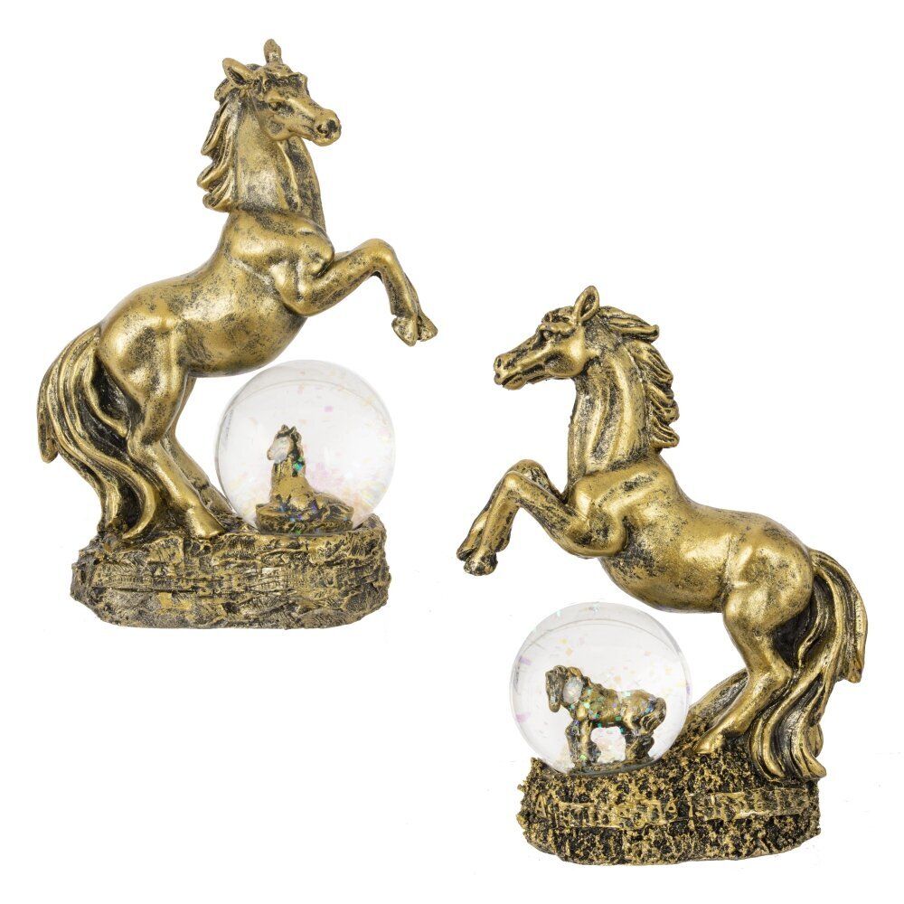 GAEM Фигурка декор в стекл шаре "Лошадь", L10 W5 H14 см, 2в.