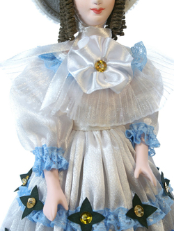 Кукла коллекционная дама Скарлетт в платье 19 века