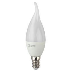 Лампа светодиодная ЭРА STD LED BXS-7W-840-E14 7Вт свеча на ветру нейтральный белый свет Е14 | Лампы cветодиодные Свеча (B/C)