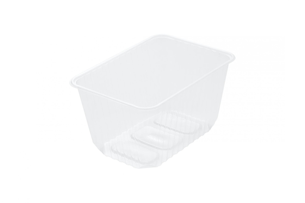 Контейнер с крышкой ЮПЛАСТ ПЛОСКИЙ (100шт/5уп)