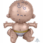 Шар Фольгированный Малыш сидячий (Персиковый)