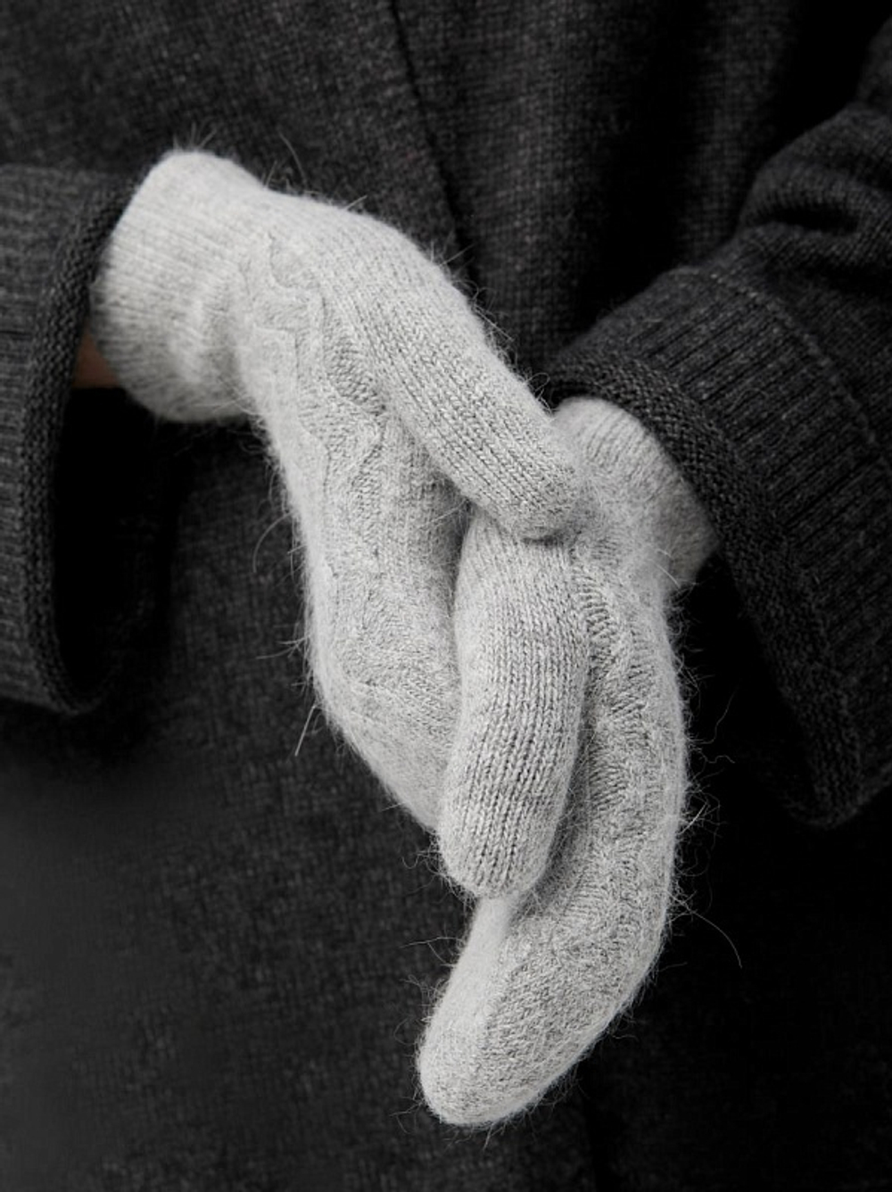 Варежки В021-03 серый