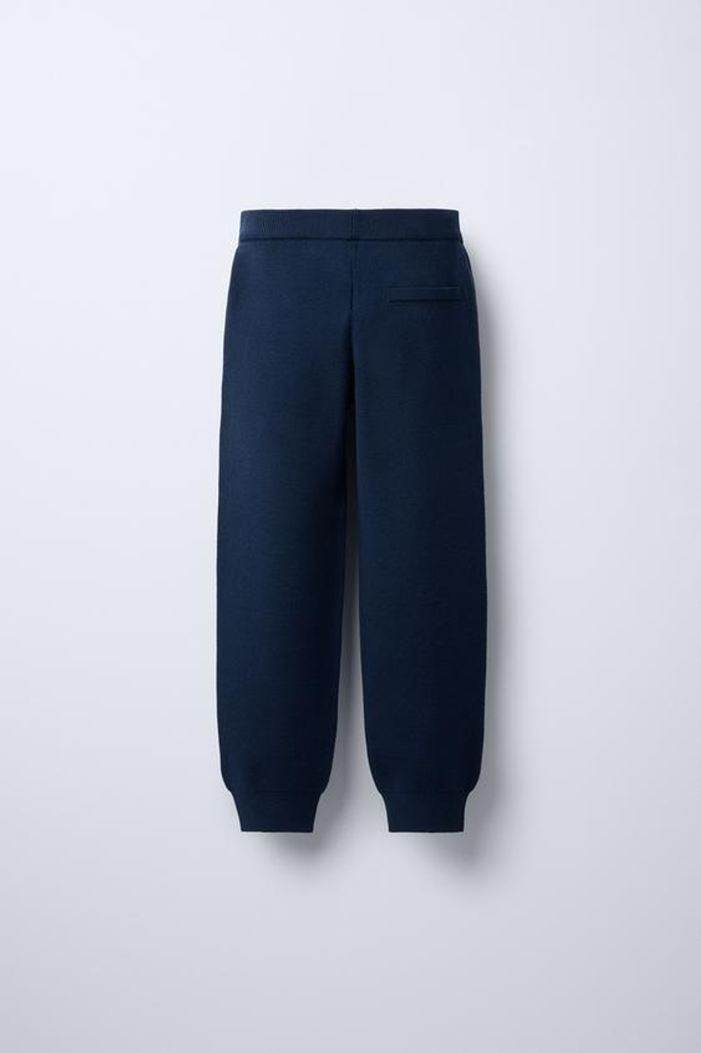 ZARA БРЮКИ ИЗ МЯГКОГО ТРИКОТАЖА, СИНИЙ