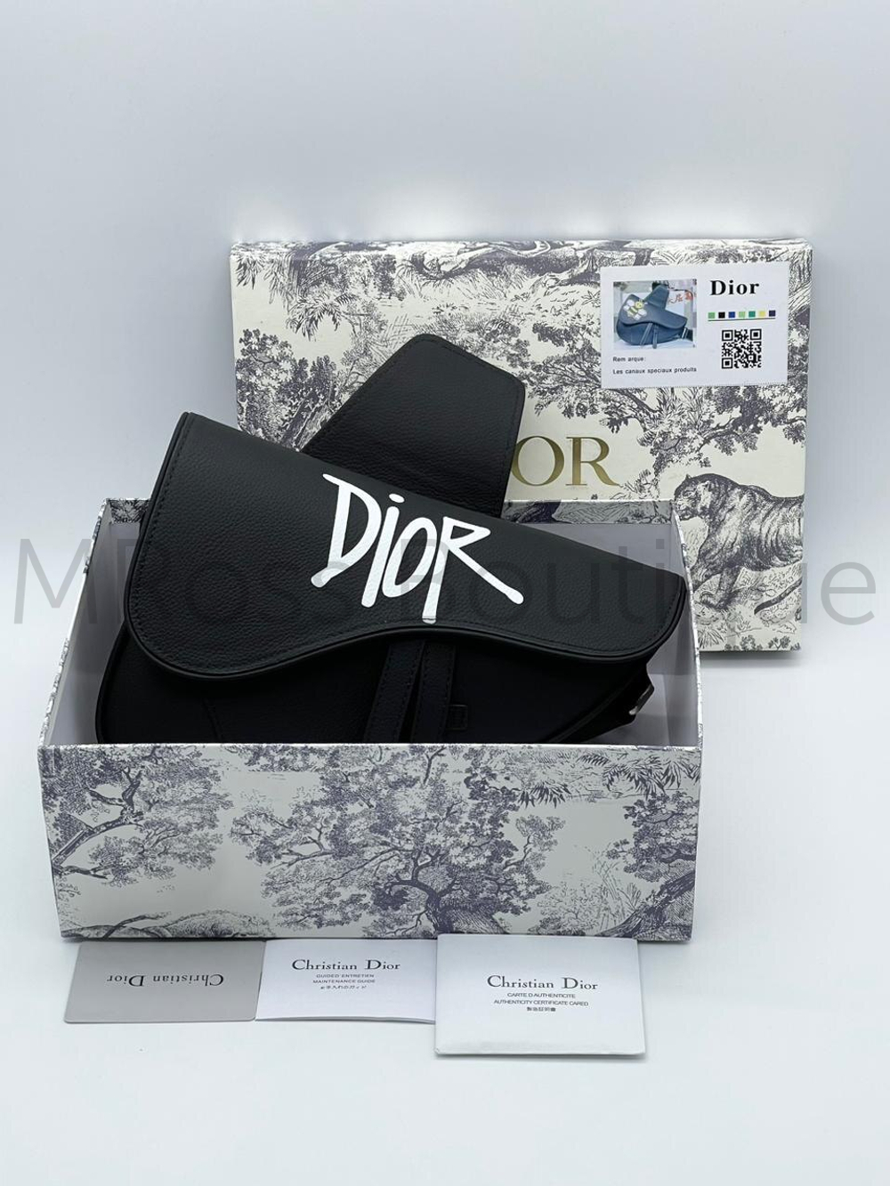 Сумка седло мужская Saddle Dior с надписью Dior
