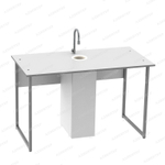 Стол лабораторный с мойкой на металлокаркасе