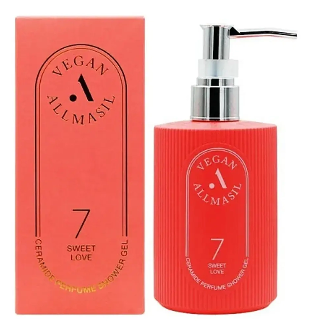 Гель для душа AllMasil 7 Vegan Ceramide perfume Shower gel 300 мл